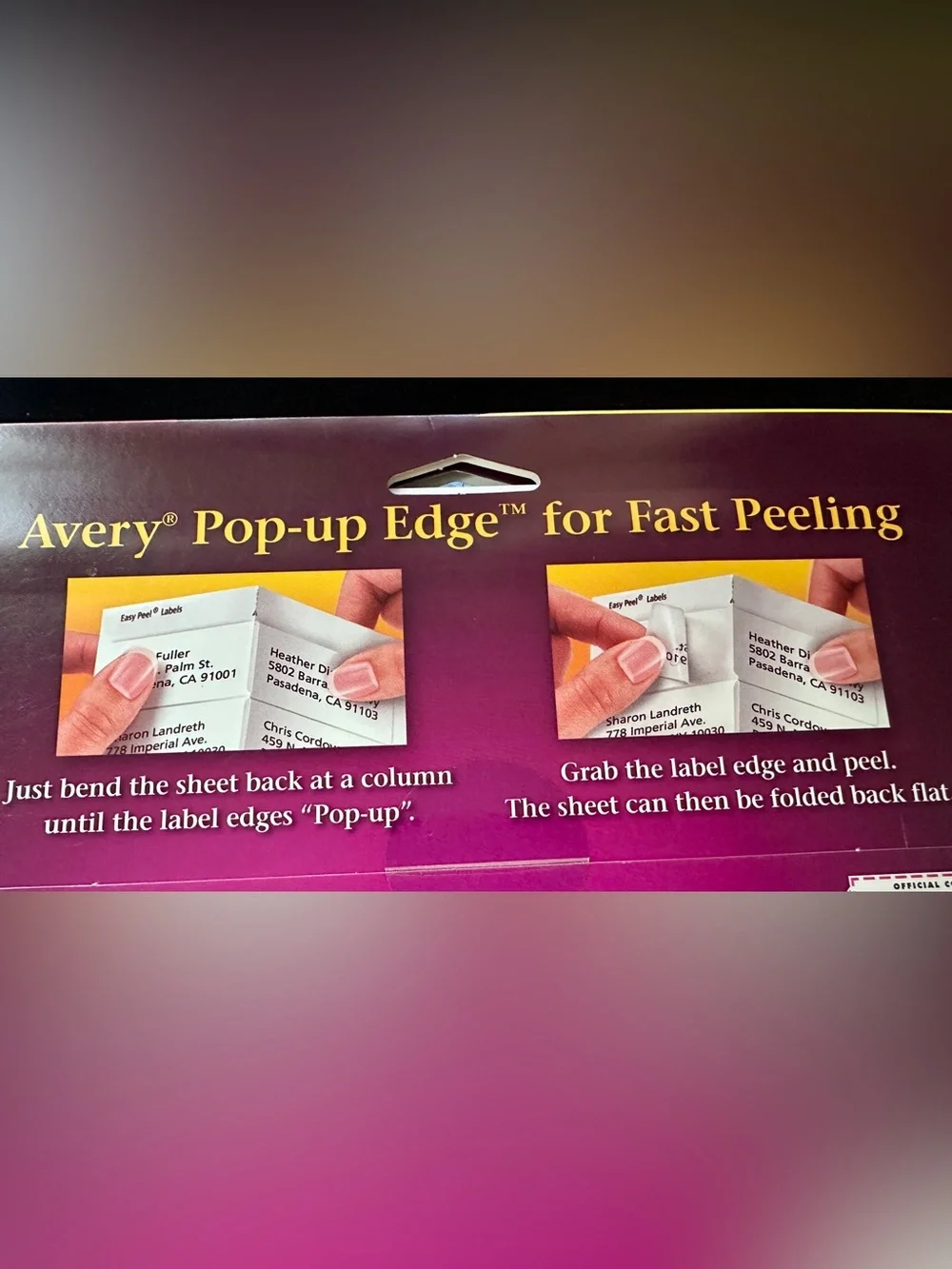 Avery 15660 Clear Easy Peel Laser Address Labels Lot of 3 (2 New/Sealed 1 Open)